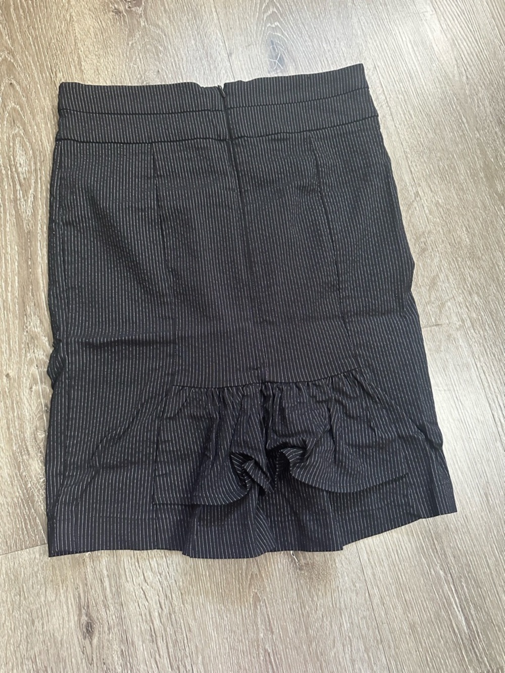 Rampage Black Pinstripe Pencil Skirt - Picture 8 of 8